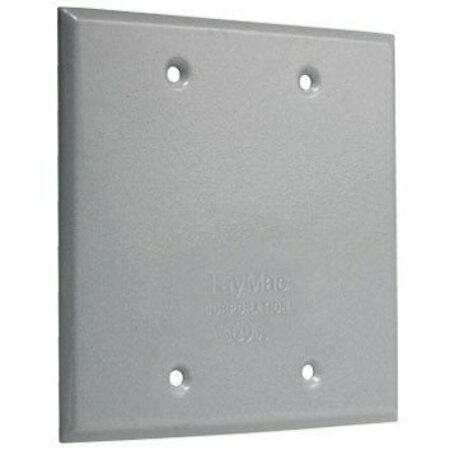 TAYMAC TWO GANG BLANK COVER GRAY BC200S